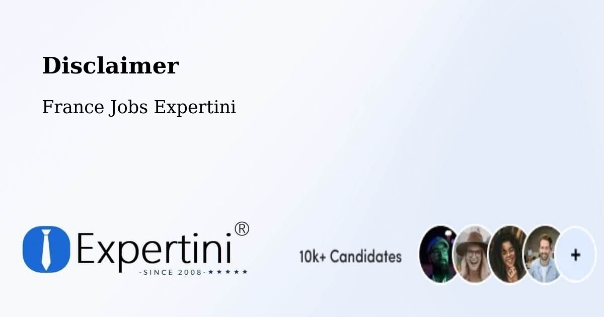 Disclaimer – Strasbourg - France Jobs Expertini